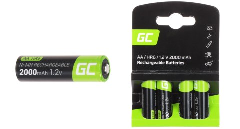 AKUMULATOR AKU-AA-2000/GC*P4 1.2 V Ni-MH HR6, AA Green Cell AKUMULATOR AKU-AA-2000/GC*P4 1.2 V Ni-MH HR6, AA Green Cell
