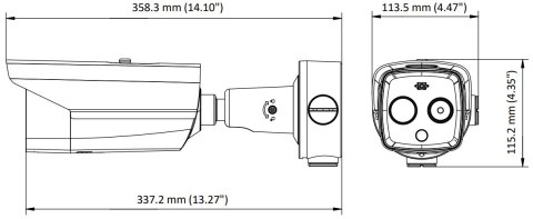 HYBRYDOWA KAMERA TERMOWIZYJNA IP DS-2TD2617-10/QA 9.7 mm - 720p, 8 mm - 4 Mpx Hikvision HYBRYDOWA KAMERA TERMOWIZYJNA IP DS-2TD2617-10/QA 9.7 mm - 720p, 8 mm - 4 Mpx Hikvision