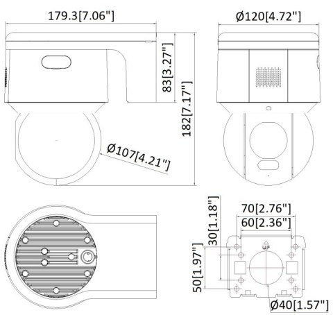 KAMERA IP OBROTOWA ZEWNĘTRZNA DS-2DE3A400BW-DE/W(F1)(T5) AcuSense - 4 Mpx 4 mm Hikvision KAMERA IP OBROTOWA ZEWNĘTRZNA DS-2DE3A400BW-DE/W(F1)(T5) AcuSense - 4 Mpx 4 mm Hikvision