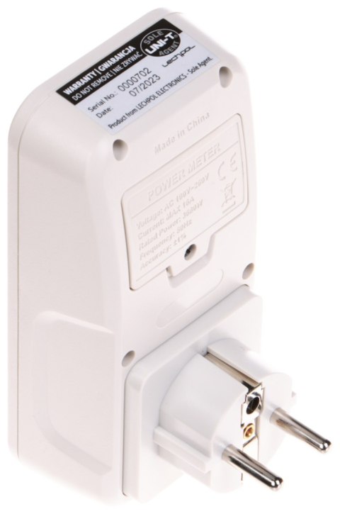 WATOMIERZ, KALKULATOR ENERGII Z WYŚWIETLACZEM LCD UT-230B-EU UNI-T WATOMIERZ, KALKULATOR ENERGII Z WYŚWIETLACZEM LCD UT-230B-EU UNI-T