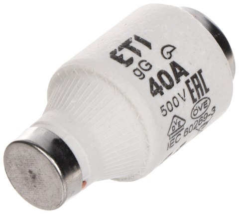 WKŁADKA TOPIKOWA ETI-D3/40A 40 A 500 V gG E33 ETI WKŁADKA TOPIKOWA ETI-D3/40A 40 A 500 V gG E33 ETI