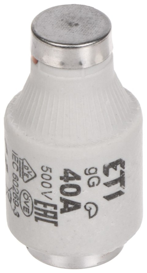 WKŁADKA TOPIKOWA ETI-D3/40A 40 A 500 V gG E33 ETI WKŁADKA TOPIKOWA ETI-D3/40A 40 A 500 V gG E33 ETI