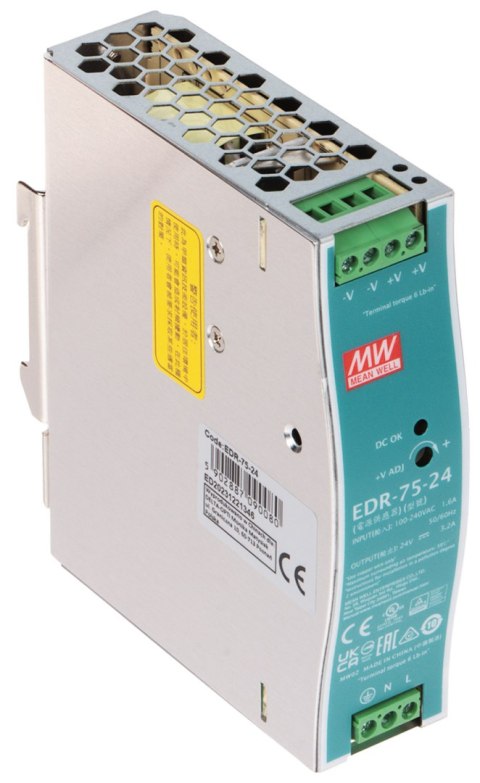 ZASILACZ IMPULSOWY EDR-75-24 MEAN WELL ZASILACZ IMPULSOWY EDR-75-24 MEAN WELL