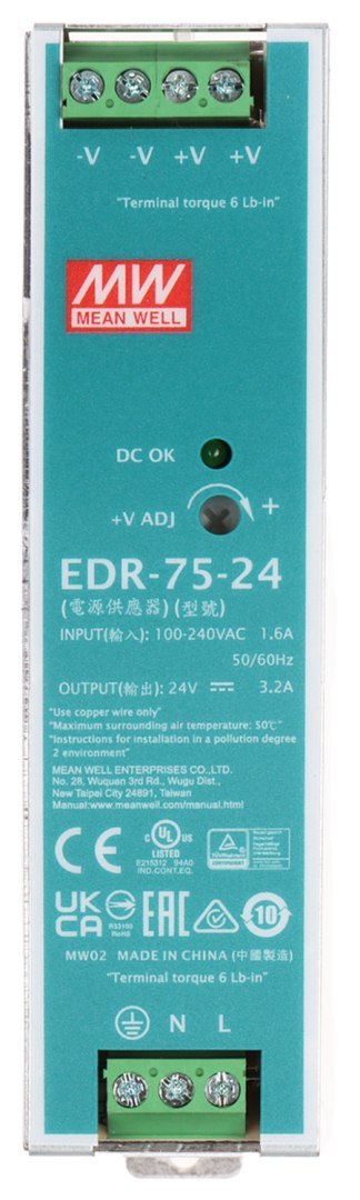 ZASILACZ IMPULSOWY EDR-75-24 MEAN WELL ZASILACZ IMPULSOWY EDR-75-24 MEAN WELL