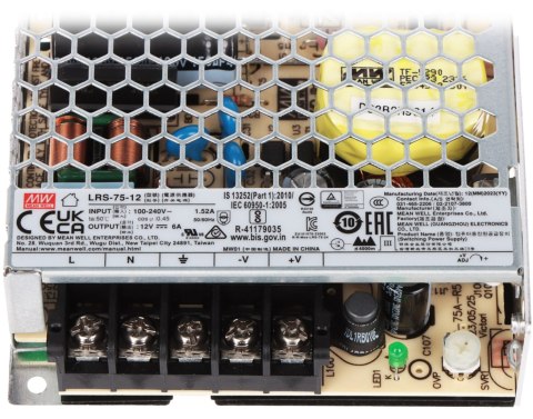 ZASILACZ IMPULSOWY LRS-75-12 MEAN WELL ZASILACZ IMPULSOWY LRS-75-12 MEAN WELL