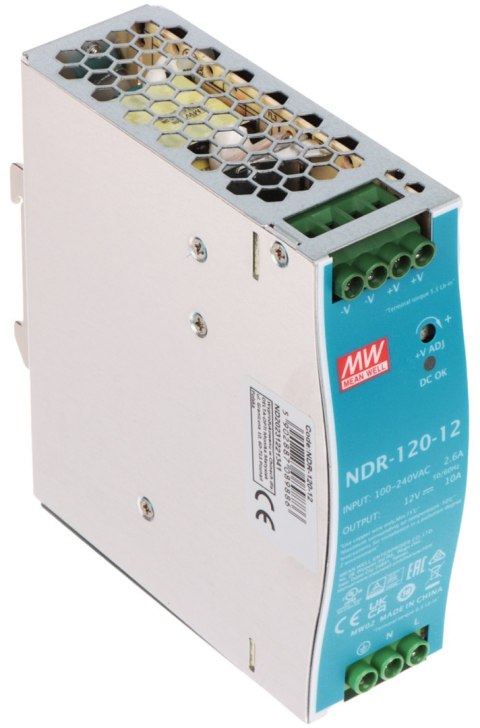 ZASILACZ IMPULSOWY NDR-120-12 MEAN WELL ZASILACZ IMPULSOWY NDR-120-12 MEAN WELL