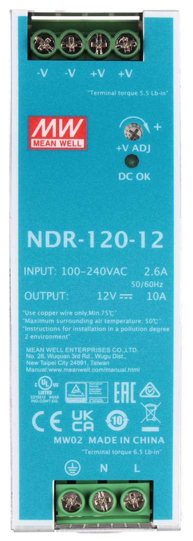 ZASILACZ IMPULSOWY NDR-120-12 MEAN WELL ZASILACZ IMPULSOWY NDR-120-12 MEAN WELL