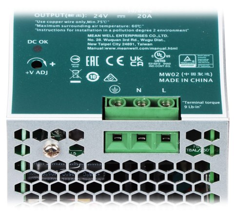 ZASILACZ IMPULSOWY SDR-480-24 MEAN WELL ZASILACZ IMPULSOWY SDR-480-24 MEAN WELL
