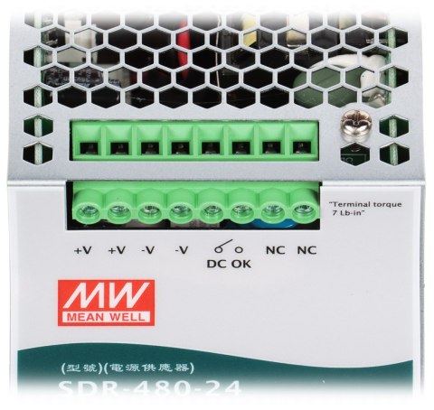 ZASILACZ IMPULSOWY SDR-480-24 MEAN WELL ZASILACZ IMPULSOWY SDR-480-24 MEAN WELL