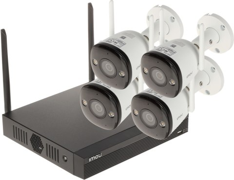 ZESTAW DO MONITORINGU KIT/NVR1104HS-W-S2/4-F22FE Wi-Fi, 4 KANAŁY HDD 1TB - 1080p 2.8 mm IMOU ZESTAW DO MONITORINGU KIT/NVR1104HS-W-S2/4-F22FE Wi-Fi, 4 KANAŁY HDD 1TB - 1080p 2.8 mm IMOU