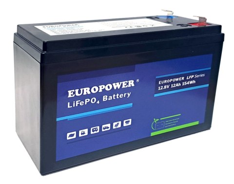 AKUMULATOR 12.8V/12AH/LIFEPO4-EP EUROPOWER AKUMULATOR 12.8V/12AH/LIFEPO4-EP EUROPOWER