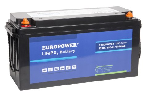 AKUMULATOR 12.8V/150AH/LIFEPO4-EP EUROPOWER AKUMULATOR 12.8V/150AH/LIFEPO4-EP EUROPOWER