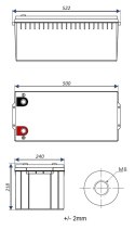 AKUMULATOR 12.8V/200AH/LIFEPO4-EP EUROPOWER
