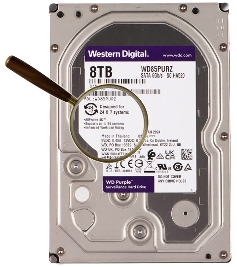 DYSK DO REJESTRATORA HDD-WD85PURZ 8TB 24/7 WESTERN DIGITAL DYSK DO REJESTRATORA HDD-WD85PURZ 8TB 24/7 WESTERN DIGITAL