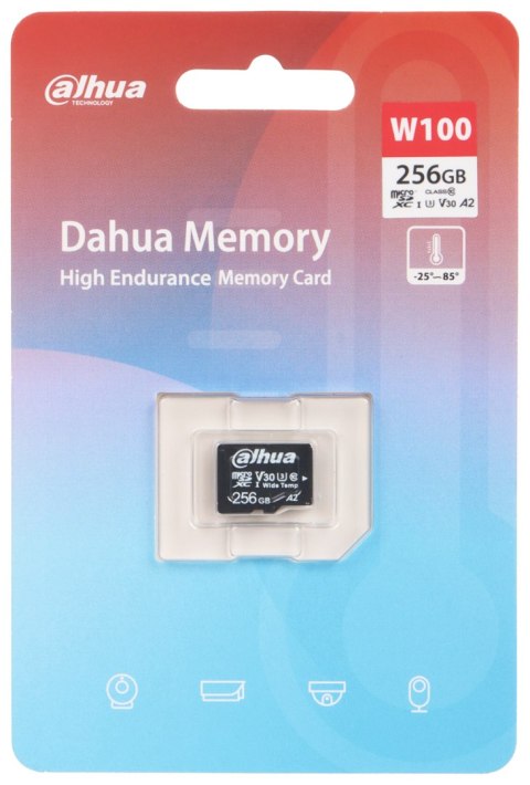 KARTA PAMIĘCI TF-W100-256GB microSD UHS-I, SDXC 256 GB DAHUA KARTA PAMIĘCI TF-W100-256GB microSD UHS-I, SDXC 256 GB DAHUA