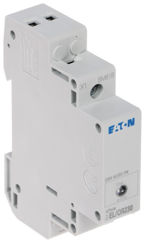 LAMPKA SYGNALIZACYJNA LED Z-EL/O230 DO MONTAŻU NA SZYNIE DIN (TS-35) EATON LAMPKA SYGNALIZACYJNA LED Z-EL/O230 DO MONTAŻU NA SZYNIE DIN (TS-35) EATON