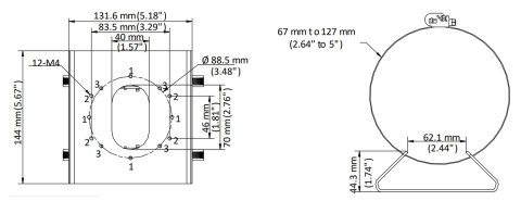 UCHWYT NA SŁUP DS-1275ZJ-S-SUS Hikvision UCHWYT NA SŁUP DS-1275ZJ-S-SUS Hikvision