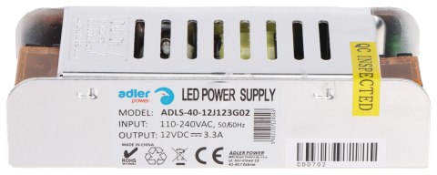 ZASILACZ IMPULSOWY ADLS-40-12 ADLER Power ZASILACZ IMPULSOWY ADLS-40-12 ADLER Power