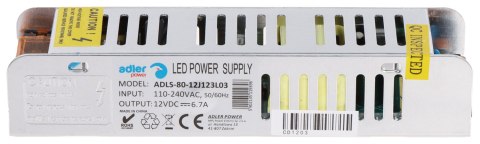 ZASILACZ IMPULSOWY ADLS-80-12 ADLER Power ZASILACZ IMPULSOWY ADLS-80-12 ADLER Power