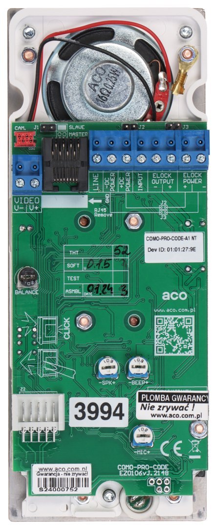 DOMOFON CYFROWY COMO-PRO-CODE-A1-NT ACO DOMOFON CYFROWY COMO-PRO-CODE-A1-NT ACO