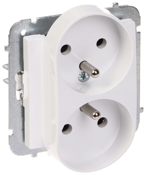 GNIAZDO PODWÓJNE SANTRA/4143-10/EPN 230 V 16 A Elektro-Plast GNIAZDO PODWÓJNE SANTRA/4143-10/EPN 230 V 16 A Elektro-Plast