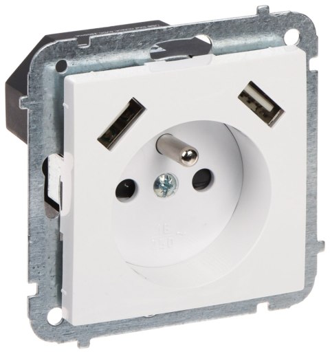 GNIAZDO POJEDYNCZE Z ZASILACZEM USB SANTRA/4188-10/EPN 230 V 16 A Elektro-Plast GNIAZDO POJEDYNCZE Z ZASILACZEM USB SANTRA/4188-10/EPN 230 V 16 A Elektro-Plast