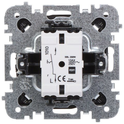 ŁĄCZNIK JEDNOBIEGUNOWY SANTRA/4110-19/EPN 250 V 10 A Elektro-Plast ŁĄCZNIK JEDNOBIEGUNOWY SANTRA/4110-19/EPN 250 V 10 A Elektro-Plast
