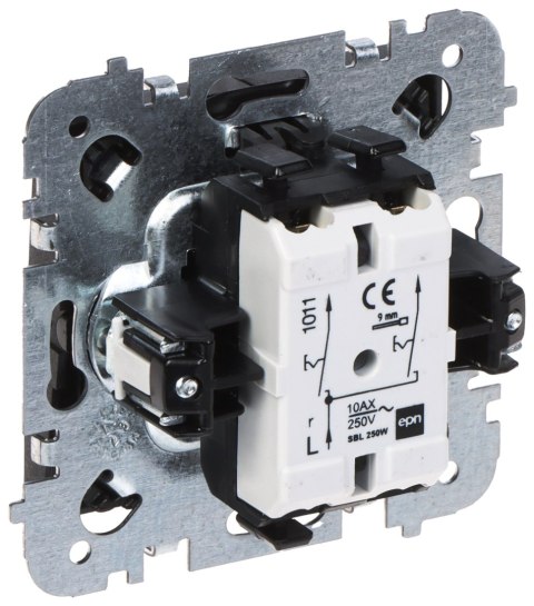 ŁĄCZNIK ŚWIECZNIKOWY PODWÓJNY SANTRA/4111-19/EPN 250 V 10 A Elektro-Plast ŁĄCZNIK ŚWIECZNIKOWY PODWÓJNY SANTRA/4111-19/EPN 250 V 10 A Elektro-Plast