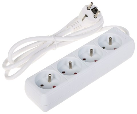 LISTWA ZASILAJĄCA PR-1.5M-4G/W (4 GNIAZDA) 1.3 m LISTWA ZASILAJĄCA PR-1.5M-4G/W (4 GNIAZDA) 1.3 m