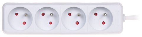 LISTWA ZASILAJĄCA PR-1.5M-4G/W (4 GNIAZDA) 1.3 m LISTWA ZASILAJĄCA PR-1.5M-4G/W (4 GNIAZDA) 1.3 m