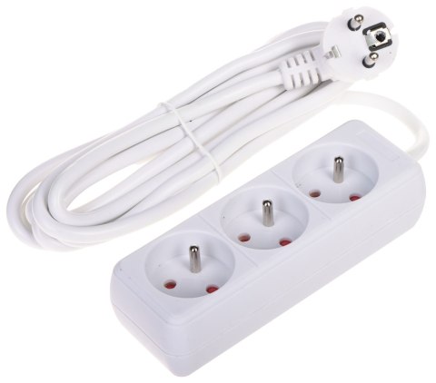 LISTWA ZASILAJĄCA PR-3M-3G/W (3 GNIAZDA) 2.8 m LISTWA ZASILAJĄCA PR-3M-3G/W (3 GNIAZDA) 2.8 m