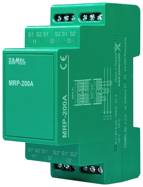 MODUŁ ROZSZERZEŃ PRZEKŁADNIKÓW MRP-200A ZAMEL MODUŁ ROZSZERZEŃ PRZEKŁADNIKÓW MRP-200A ZAMEL