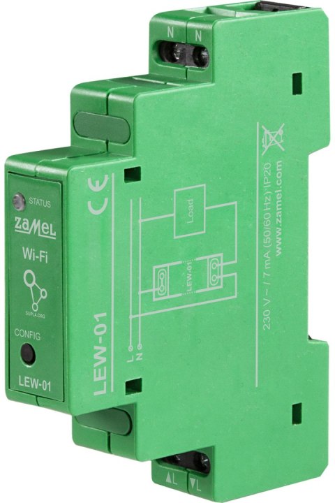 MONITOR ENERGII ELEKTRYCZNEJ LEW-01 SUPLA JEDNOFAZOWY ZAMEL MONITOR ENERGII ELEKTRYCZNEJ LEW-01 SUPLA JEDNOFAZOWY ZAMEL