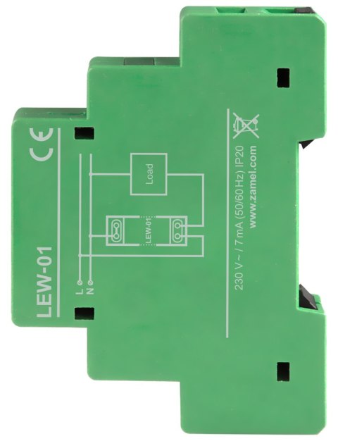 MONITOR ENERGII ELEKTRYCZNEJ LEW-01 SUPLA JEDNOFAZOWY ZAMEL MONITOR ENERGII ELEKTRYCZNEJ LEW-01 SUPLA JEDNOFAZOWY ZAMEL