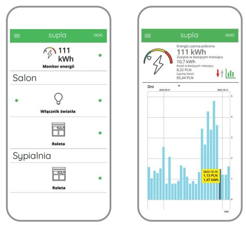 MONITOR ENERGII ELEKTRYCZNEJ LEW-01 SUPLA JEDNOFAZOWY ZAMEL MONITOR ENERGII ELEKTRYCZNEJ LEW-01 SUPLA JEDNOFAZOWY ZAMEL