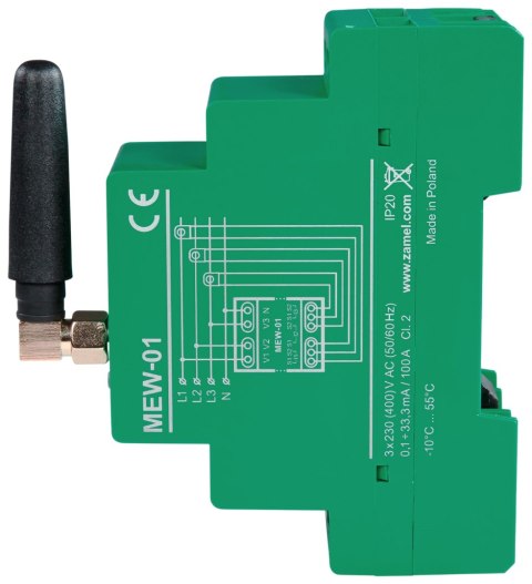 MONITOR ENERGII ELEKTRYCZNEJ MEW-01/ANT-1F JEDNOFAZOWY ZAMEL MONITOR ENERGII ELEKTRYCZNEJ MEW-01/ANT-1F JEDNOFAZOWY ZAMEL