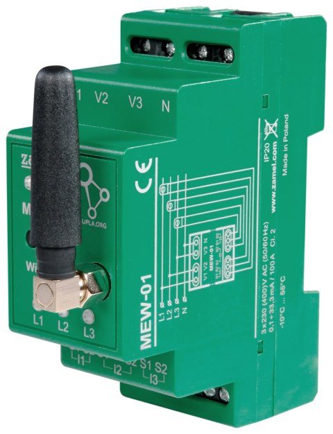MONITOR ENERGII ELEKTRYCZNEJ MEW-01/ANT-1F JEDNOFAZOWY ZAMEL MONITOR ENERGII ELEKTRYCZNEJ MEW-01/ANT-1F JEDNOFAZOWY ZAMEL