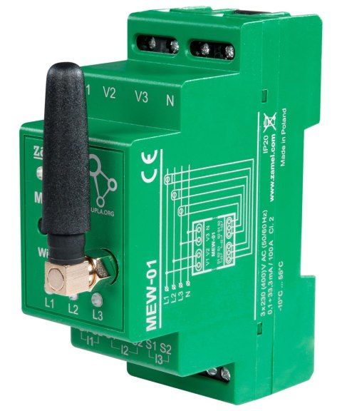 MONITOR ENERGII ELEKTRYCZNEJ MEW-01/ANT SUPLA TRÓJFAZOWY ZAMEL MONITOR ENERGII ELEKTRYCZNEJ MEW-01/ANT SUPLA TRÓJFAZOWY ZAMEL