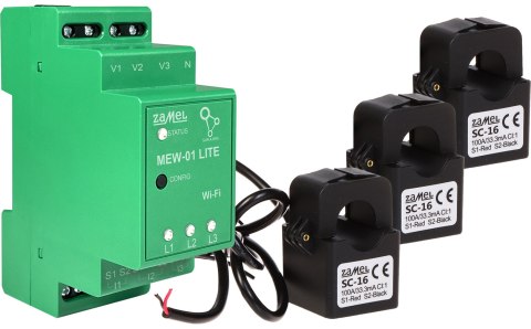 MONITOR ENERGII ELEKTRYCZNEJ MEW-01/LITE SUPLA TRÓJFAZOWY ZAMEL MONITOR ENERGII ELEKTRYCZNEJ MEW-01/LITE SUPLA TRÓJFAZOWY ZAMEL