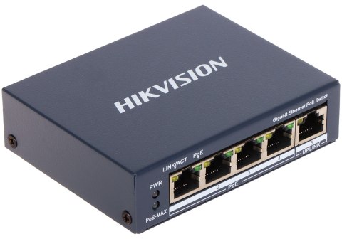 SWITCH POE DS-3E0505P-E 4-PORTOWY Hikvision SWITCH POE DS-3E0505P-E 4-PORTOWY Hikvision