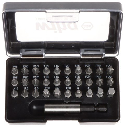 ZESTAW BITÓW WH/BIT-SET-1 30 SZT. 1/4 " WIHA ZESTAW BITÓW WH/BIT-SET-1 30 SZT. 1/4 " WIHA