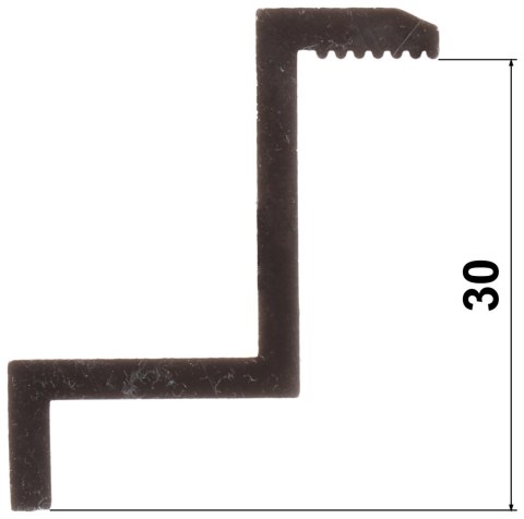 KLAMRA KOŃCOWA PV-KK/30-50/B DO PANELI FOTOWOLTAICZNYCH 30 mm KLAMRA KOŃCOWA PV-KK/30-50/B DO PANELI FOTOWOLTAICZNYCH 30 mm