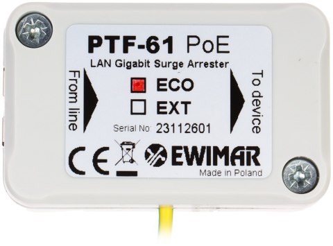 OGRANICZNIK PRZEPIĘĆ PTF-61-ECO/POE OGRANICZNIK PRZEPIĘĆ PTF-61-ECO/POE