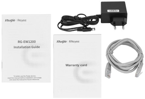 ROUTER RG-EW1200 Wi-Fi 5, 2.4 GHz, 5 GHz 300 Mb/s + 867 Mb/s REYEE ROUTER RG-EW1200 Wi-Fi 5, 2.4 GHz, 5 GHz 300 Mb/s + 867 Mb/s REYEE