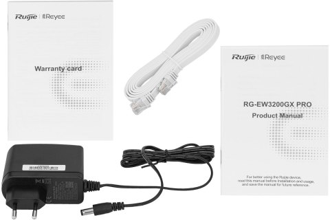 ROUTER RG-EW3200GXPRO Wi-Fi 6, 2.4 GHz, 5 GHz 800 Mb/s + 2402 Mb/s REYEE ROUTER RG-EW3200GXPRO Wi-Fi 6, 2.4 GHz, 5 GHz 800 Mb/s + 2402 Mb/s REYEE