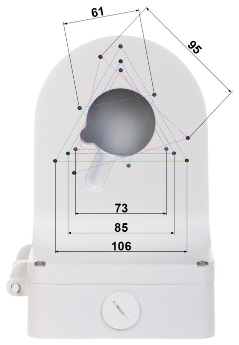 UCHWYT DO KAMER KULISTYCH PFB206W DAHUA UCHWYT DO KAMER KULISTYCH PFB206W DAHUA