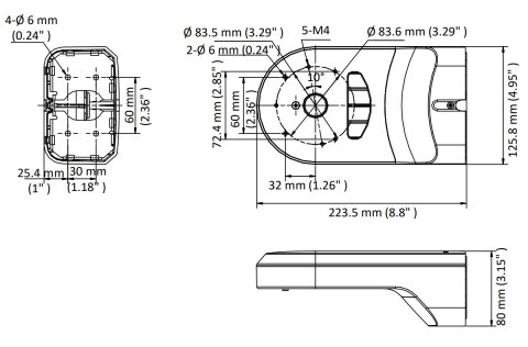 UCHWYT KAMERY DS-1294ZJ-PT Hikvision UCHWYT KAMERY DS-1294ZJ-PT Hikvision