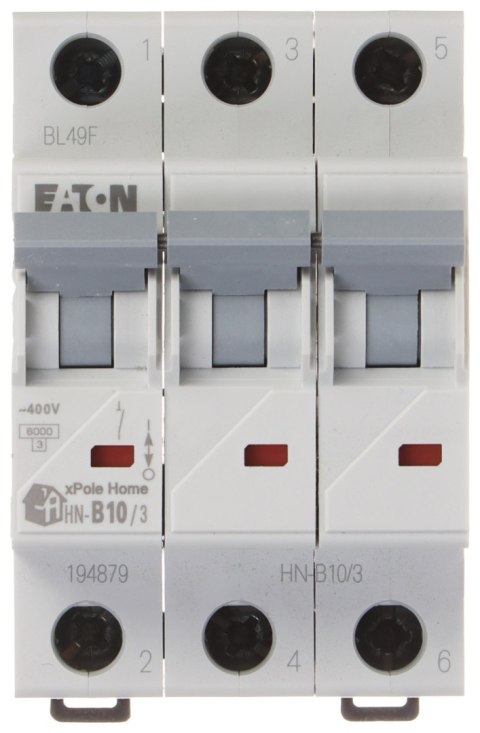 WYŁĄCZNIK NADPRĄDOWY HN-B10/3 TRÓJFAZOWY 10 A TYP B EATON WYŁĄCZNIK NADPRĄDOWY HN-B10/3 TRÓJFAZOWY 10 A TYP B EATON