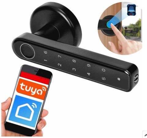 KLAMKA Z ZAMKIEM SZYFROWYM CDL-1/B Tuya Smart Bluetooth Virone KLAMKA Z ZAMKIEM SZYFROWYM CDL-1/B Tuya Smart Bluetooth Virone