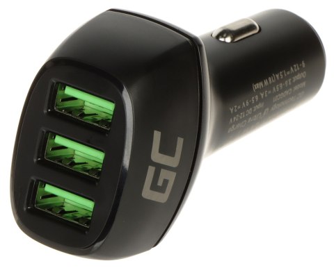 ŁADOWARKA SAMOCHODOWA USB POWER-RIDE/54W-GC Green Cell ŁADOWARKA SAMOCHODOWA USB POWER-RIDE/54W-GC Green Cell